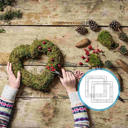 Square Macrame Ring Wire Wreath Forms