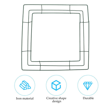 Square Macrame Ring Wire Wreath Forms