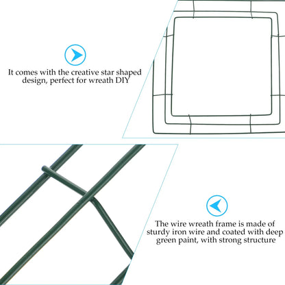 Square Macrame Ring Wire Wreath Forms