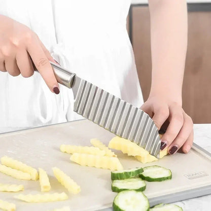 Stainless Steel Crinkle Cut Potato Slicer