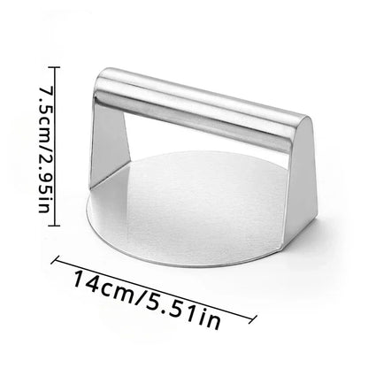 Stainless Steel Smash Burger Press – Heavy-Duty Hamburger Patty Maker