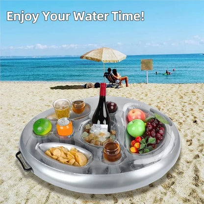 Summer Party Inflatable Pool Drink Cooler Tray