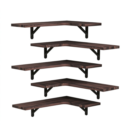 5-Tier Wall Corner Shelf Set