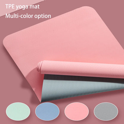 Professional Yoga Mat with Strap TPE