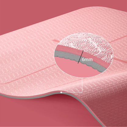 Professional Yoga Mat with Strap TPE