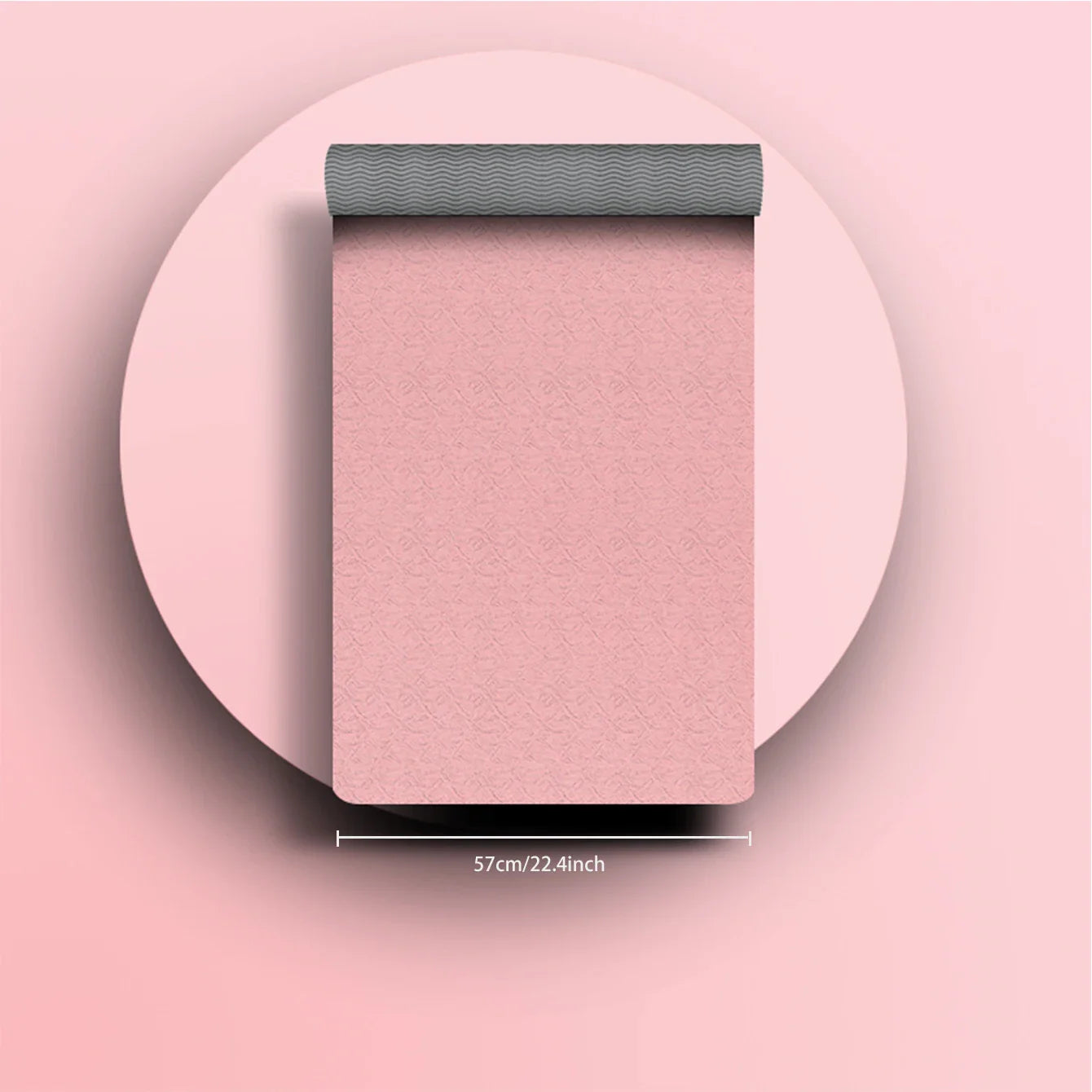 Professional Yoga Mat with Strap TPE