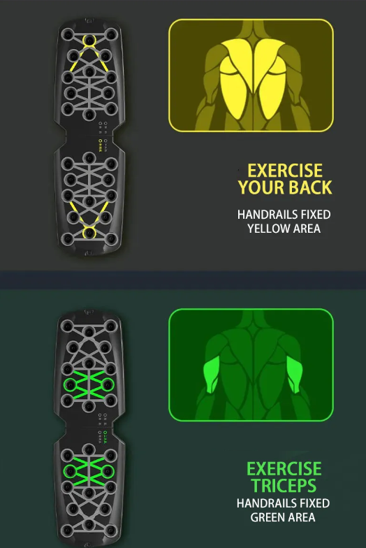 Folding Push-up Board for Full Body Workout & Abdominal Enhancement