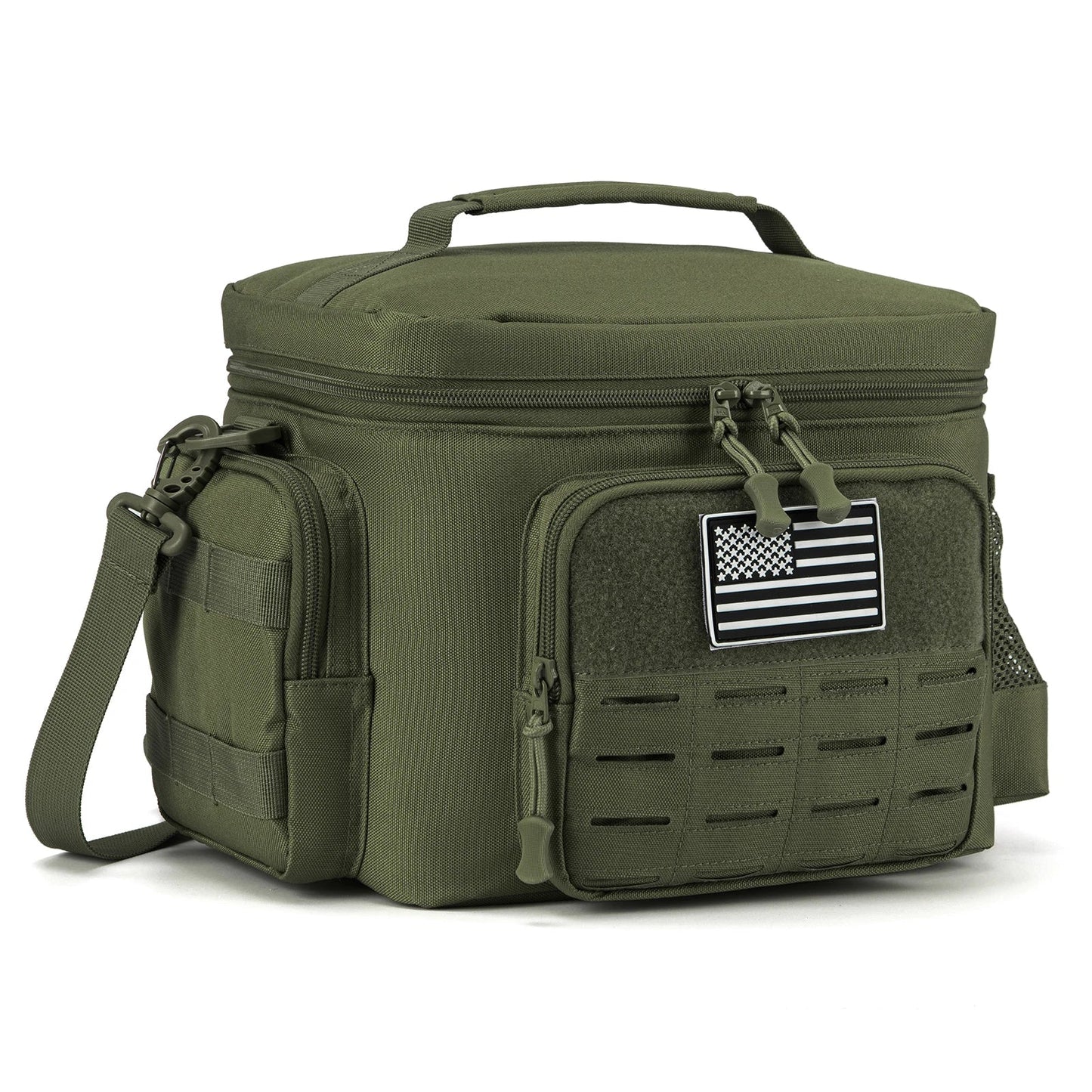 Tactical Lunch Box Heavy Duty Cooler Bag (Green)