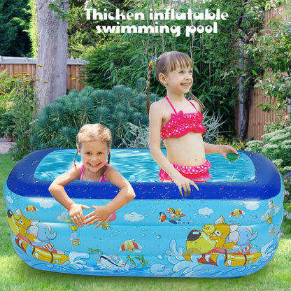 Inflatable Swimming Pool for Kids (Blue)