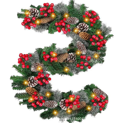 Christmas Garland Rattan Wreath