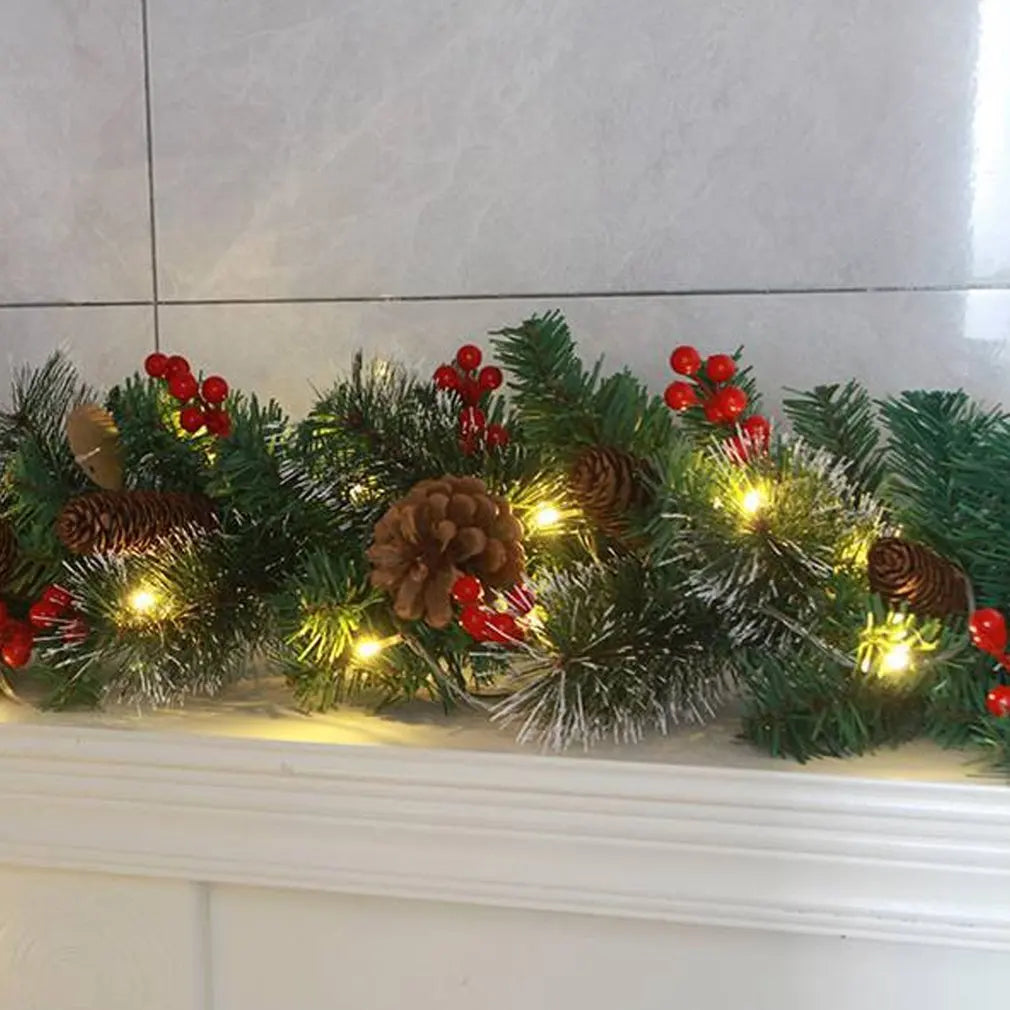 Christmas Garland Rattan Wreath