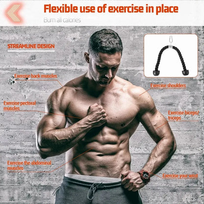 Triceps Rope Pull Down Device for Gym