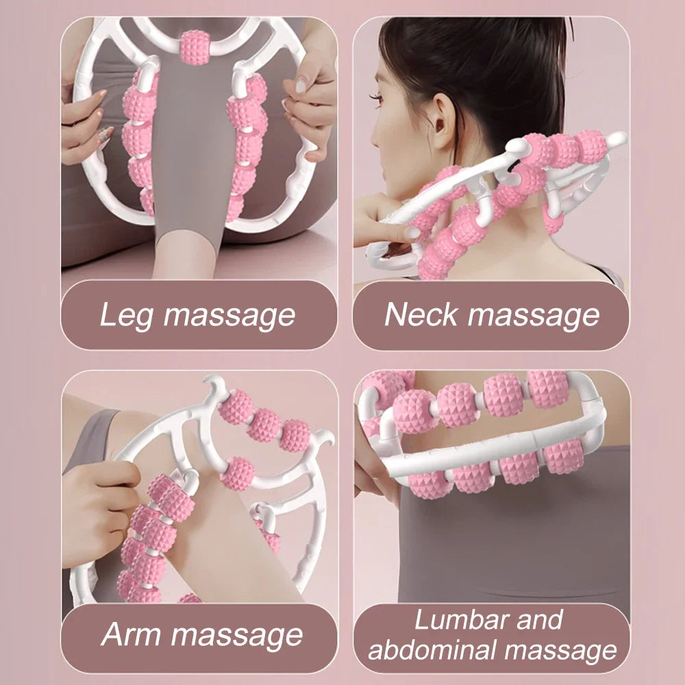 Trigger Point Roller Massager – 20-Wheel Deep Tissue Self-Massage