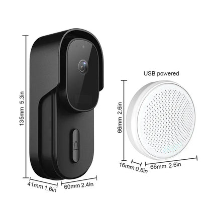 2.4GHz WiFi 1080P Smart Doorbell Camera