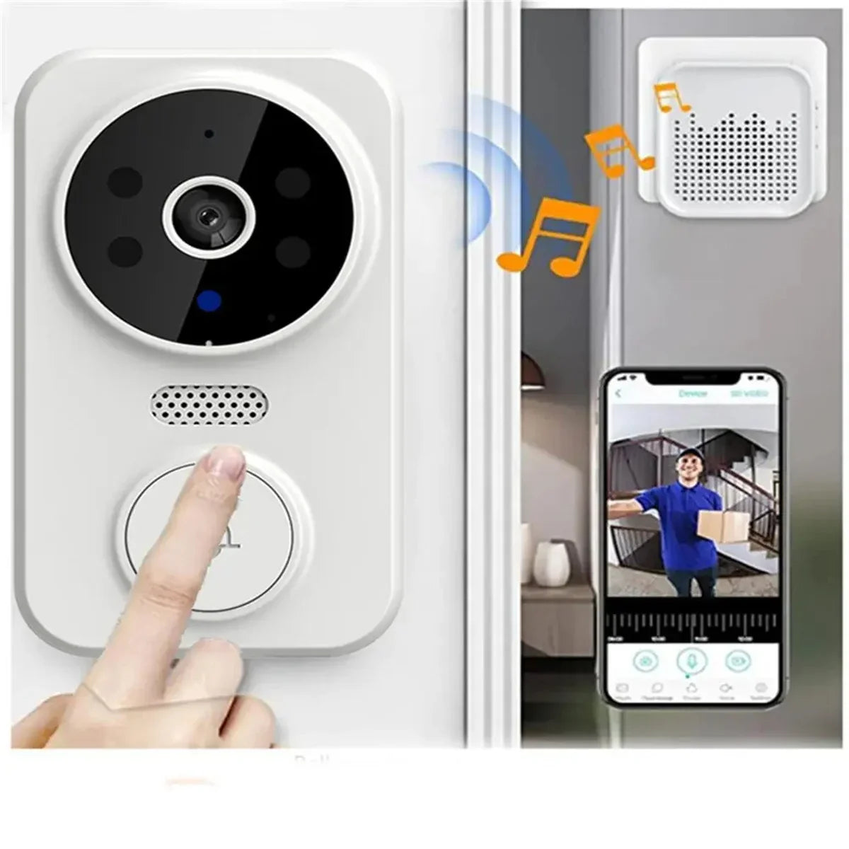 M8 Wireless Video Doorbell Camera (1080p HD)