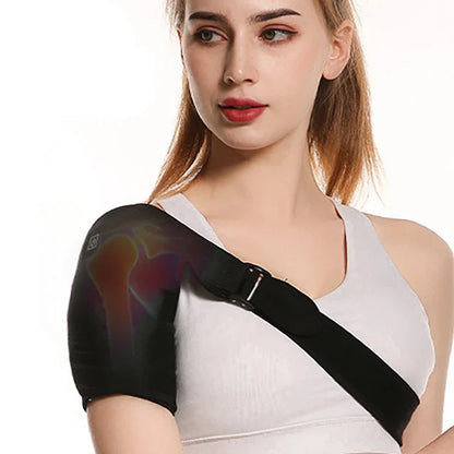 USB Electric Heating Shoulder Brace Massage Wrap