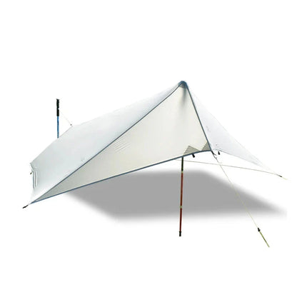 Ultra-Light Waterproof Camping Rainfly Tent Tarp Canopy (White)