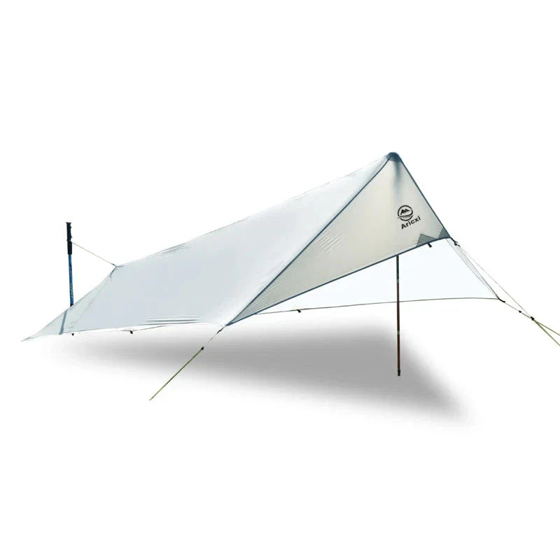 Ultra-Light Waterproof Camping Rainfly Tent Tarp Canopy (White)