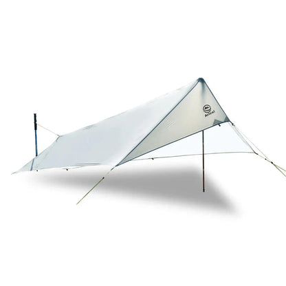 Ultra-Light Waterproof Camping Rainfly Tent Tarp Canopy (White)