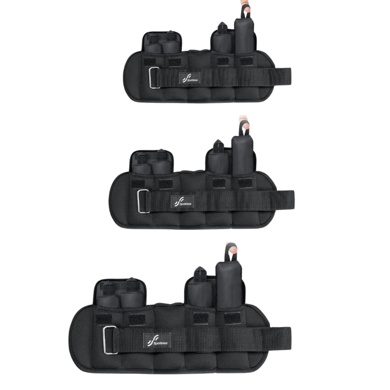 Adjustable Ankle Weights - 1 Pair, 4lbs