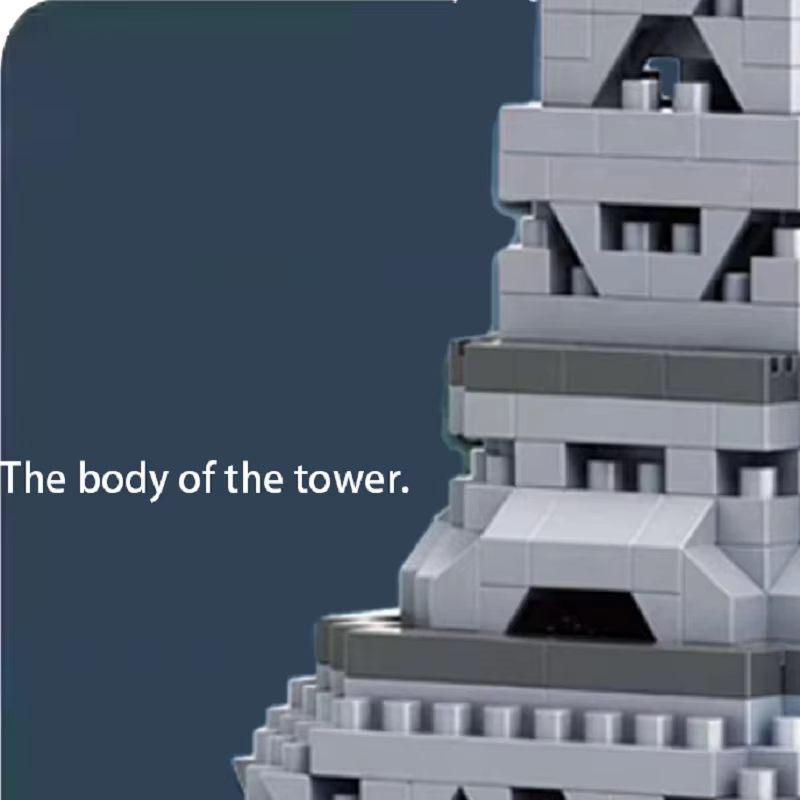 Micro Brick City Tower Puzzle for Kids and Adults