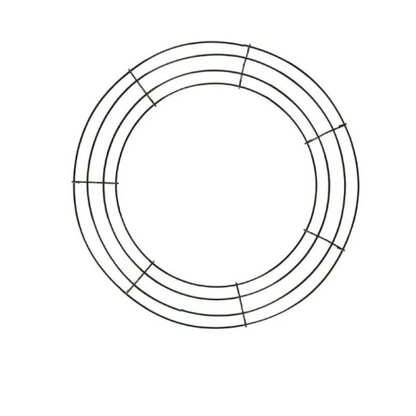Metal Wreath Round Iron Ring for Christmas