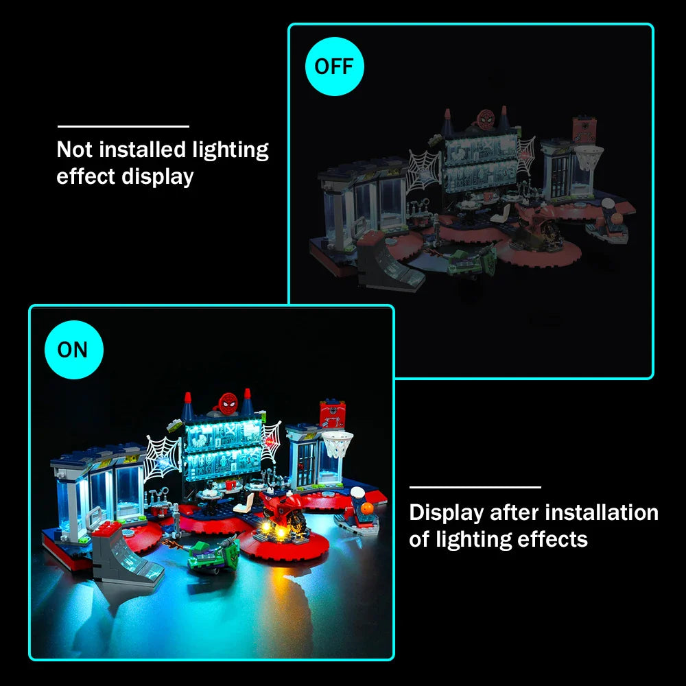 LED Light Kit for Spider Lair Set (76175)