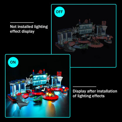 LED Light Kit for Spider Lair Set (76175)