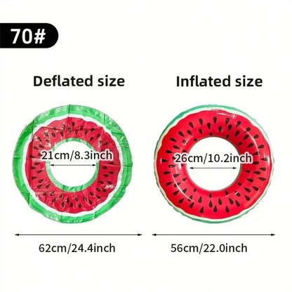Watermelon Swimming Ring Inflatable Pool Float