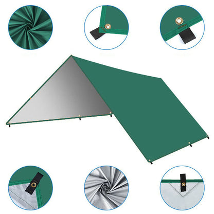 Waterproof Camping Tarp Sunshade UV Protection Tent (Green)