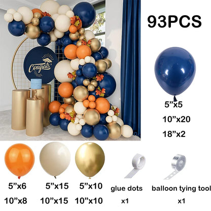 Christmas White Sand Balloons Garland Blue Kit