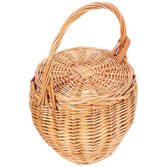 Wicker Picnic Basket Decorative Flower Hamper