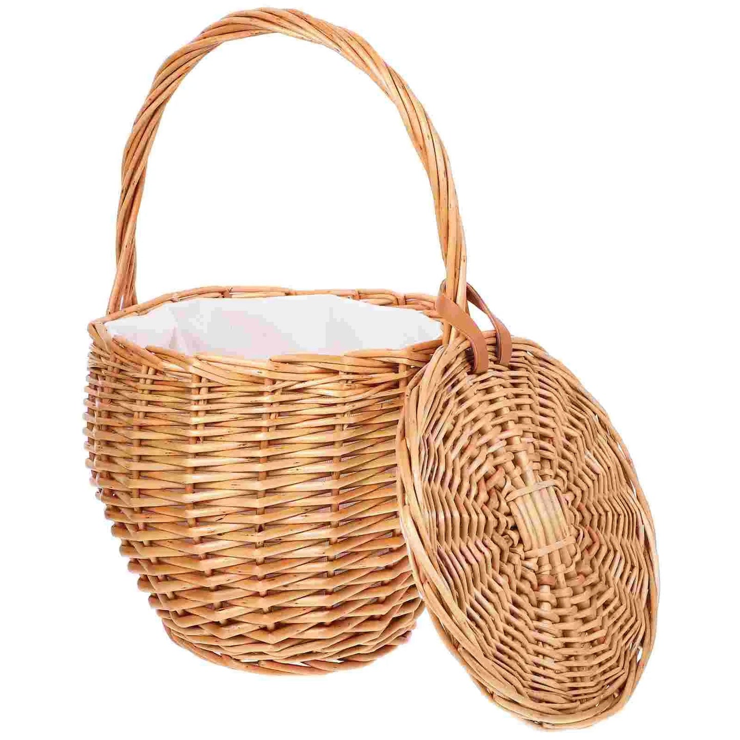 Wicker Picnic Basket Decorative Flower Hamper