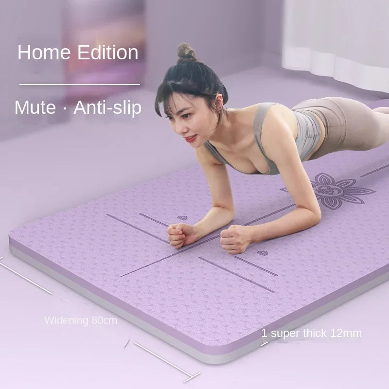 Thickened TPE Yoga Mat for Home Gym
