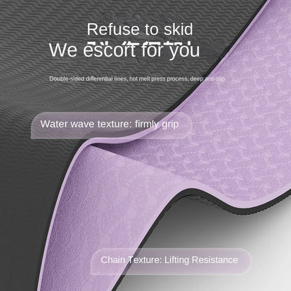 Thickened TPE Yoga Mat for Home Gym