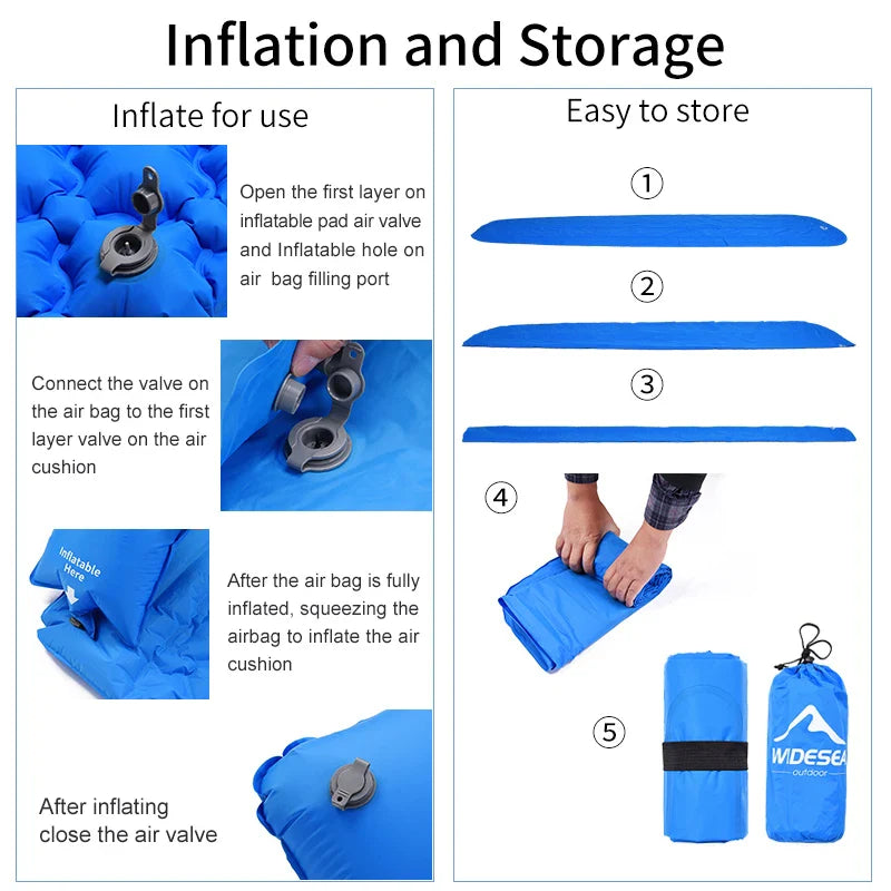 Inflatable Yoga Mattress & Sleeping Pad