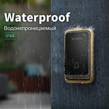 Wireless Doorbell Waterproof Self-Powered Home Set