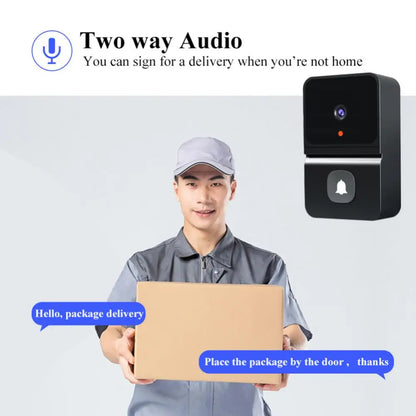 Wireless Doorbell WiFi Camera with Night Vision & Voice Intercom