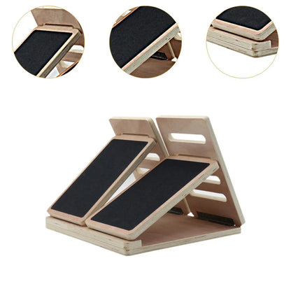 Wooden Slant Board - 4 Angle Yoga Accessory