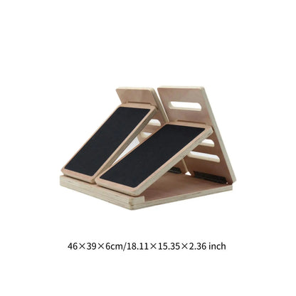 Wooden Slant Board - 4 Angle Yoga Accessory