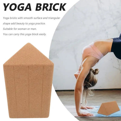 Portable Yoga Block for Workout and Fitness (Beige)