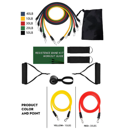 150LBS Portable Resistance Bands for Bodybuilding and Fitness