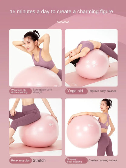 Yoga Ball Anti-Burst with Pump Stability & Balance