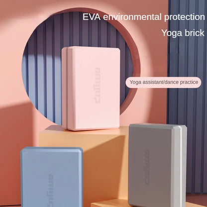 Yoga Bolster Cushion & Gym Block Set (Pink)