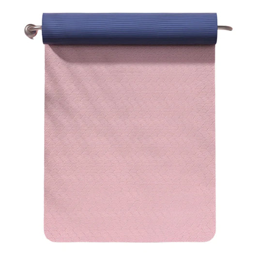 Double-Sided Non-Slip TPE Yoga Mat with Strap
