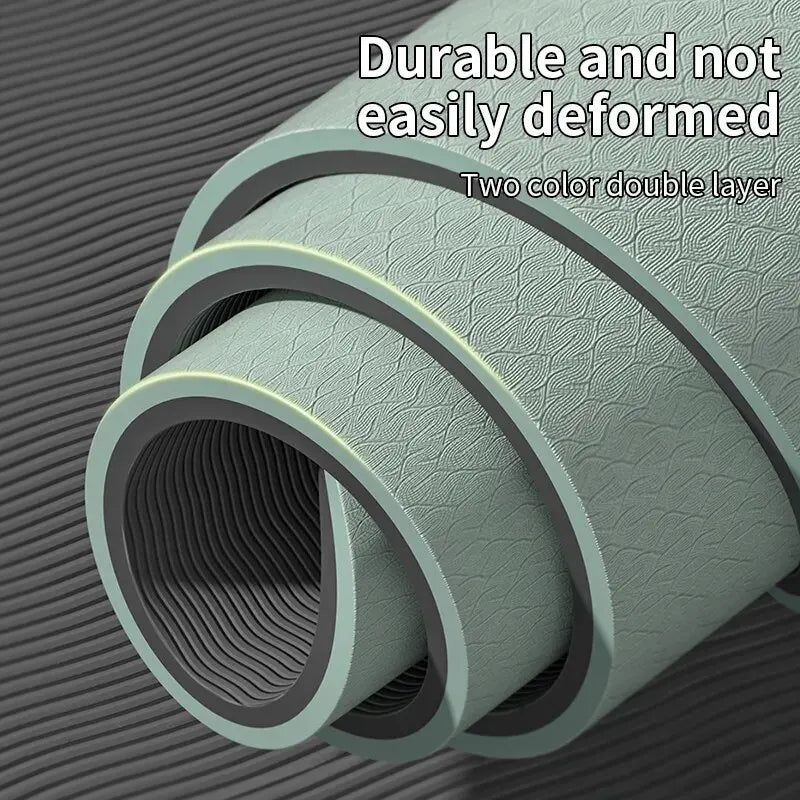 Non-Slip Yoga Mat with Carrying Strap