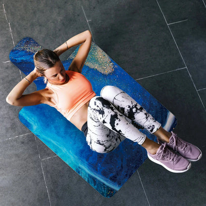 Non-Slip Pilates Reformer Mat Yoga Suede Rubber