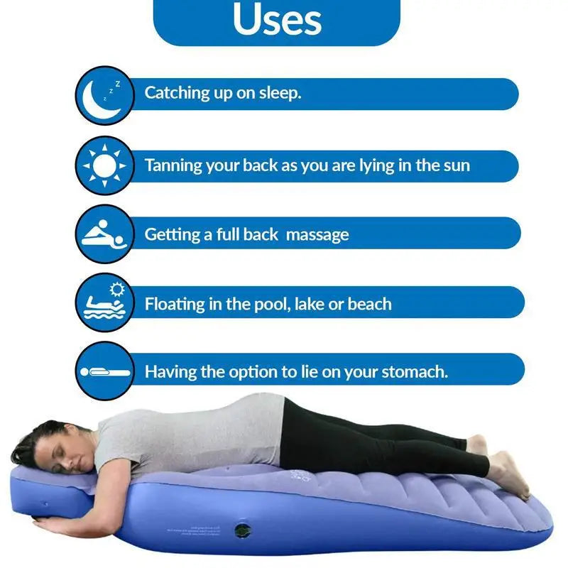 Flocking Air Mattress Yoga Mat for Pregnant Women