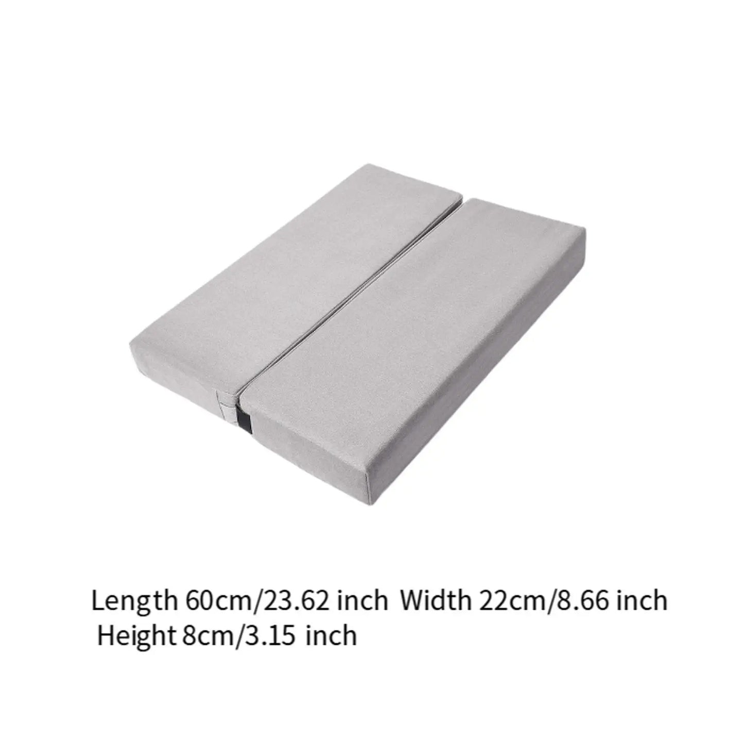 Soft Yoga Pillow Non-Slip Bolster (Grey)