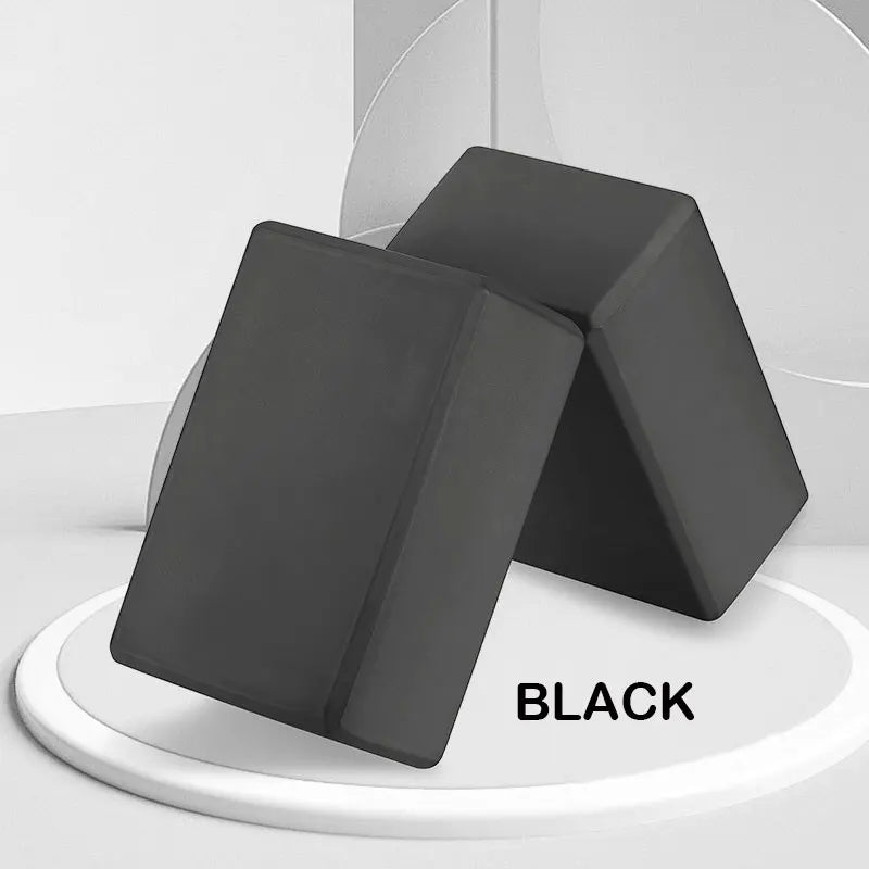 High-Density EVA Yoga Block for Fitness (Black)